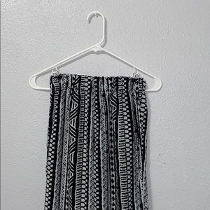 Black & White Straight Leg Joggers